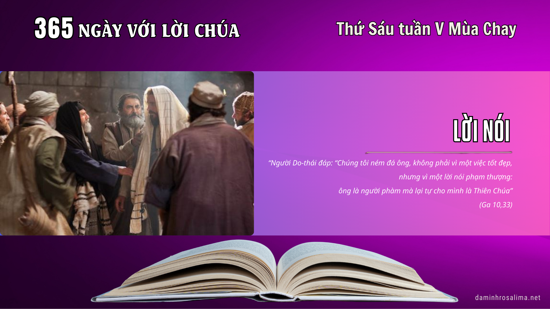 Thứ Sáu tuần V Mùa Chay